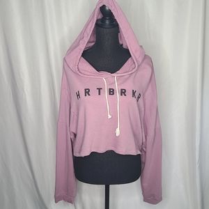FashionNova Heartbreaker cropped hoodie 2X